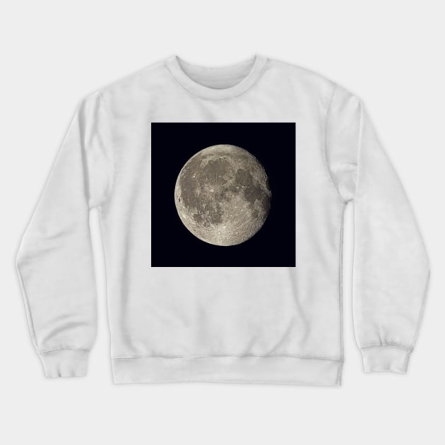 Waning gibbous Moon (R340/0660) Crewneck Sweatshirt by SciencePhoto